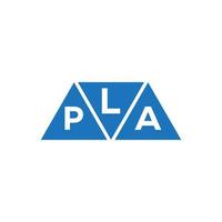 création de logo initial abstrait lpa sur fond blanc. concept de logo de lettre initiales créatives lpa. vecteur