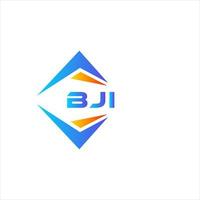 création de logo de technologie abstraite bji sur fond blanc. concept de logo de lettre initiales créatives bji. vecteur