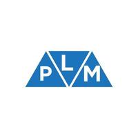 création de logo initial abstrait lpm sur fond blanc. concept de logo de lettre initiales créatives lpm. vecteur