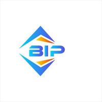 création de logo de technologie abstraite bip sur fond blanc. concept de logo de lettre initiales créatives bip. vecteur