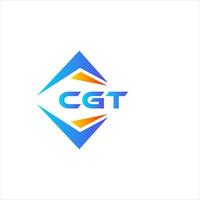 création de logo de technologie abstraite cgt sur fond blanc. concept de logo de lettre initiales créatives cgt. vecteur