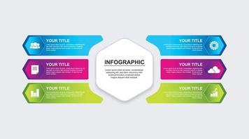 modèle d'infographie vectorielle pour entreprise ou présentation vecteur