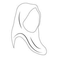 vecteur d'illustration de logo hijab