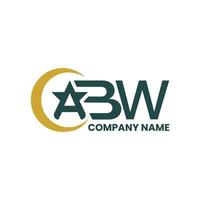 lettre de vecteur libre abw moon star logo