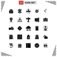 25 icônes créatives signes et symboles modernes du magasin de forage fuite shopping acheter des éléments de conception vectoriels modifiables vecteur