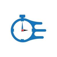 icône du logo horloge vecteur