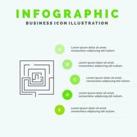 idée d'entreprise marketing pertinent puzzle solide icône infographie 5 étapes présentation arrière-plan vecteur