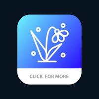 décoration pâques plante tulipe bouton application mobile version ligne android et ios vecteur