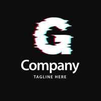 g logo pépin. conception d'identité de marque d'entreprise vecteur