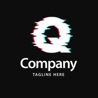 q logo de pépin. conception d'identité de marque d'entreprise vecteur