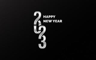 2048 symboles de bonne année. nouvelle conception de typographie de l'année 2023. illustration de logo de numéros 2023 vecteur