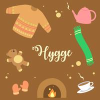 Vecteur d'éléments Hygge