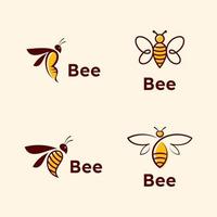 conception de vecteur de logo et de symbole d'abeille