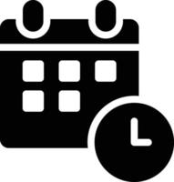illustration vectorielle de l'heure du calendrier sur un arrière-plan.symboles de qualité premium.icônes vectorielles pour le concept et la conception graphique. vecteur