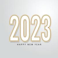 Conception de fond de bonne année 2023. vecteur