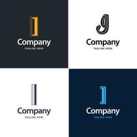 lettre i grand logo pack design création de logos modernes créatifs pour votre entreprise vecteur