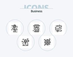 pack d'icônes de ligne d'activité 5 conception d'icônes. service. prime. se détendre. étiqueter. marché vecteur