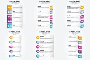 cet ensemble d'infographies vectorielles est parfait pour la publicité dans une brochure. prospectus. ou magazine. vecteur