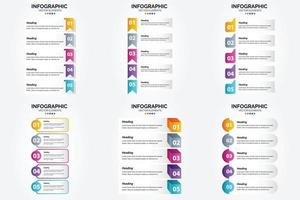 cet ensemble d'illustrations vectorielles est parfait pour créer des infographies pour la publicité. dépliants. dépliants. et revues. vecteur