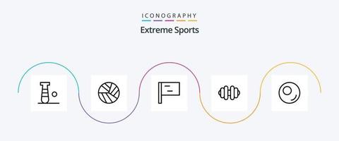 pack d'icônes sport line 5 comprenant. sport. sport vecteur