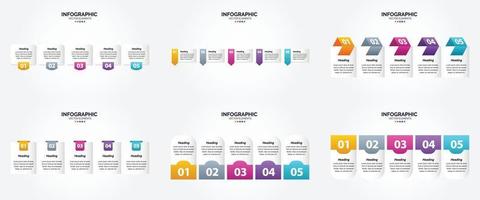 utilisez cet ensemble d'infographies d'illustration vectorielle pour faire de votre publicité dans des brochures. dépliants. et les magazines se démarquent. vecteur