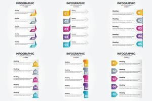 cet ensemble d'infographies vectorielles est idéal pour la publicité de votre entreprise dans des brochures. dépliants. et revues. vecteur