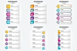 cet ensemble d'illustrations vectorielles est parfait pour créer des infographies pour la publicité. dépliants. dépliants. et revues. vecteur