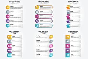 cet ensemble d'illustrations vectorielles est parfait pour créer des infographies pour la publicité. dépliants. dépliants. et revues. vecteur