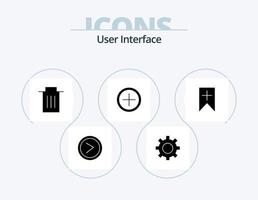 pack d'icônes de glyphe d'interface utilisateur 5 conception d'icônes. interface. étiqueter. supprimer. utilisateur. interface vecteur