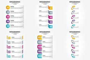 utilisez ces illustrations vectorielles pour créer des infographies attrayantes pour la publicité. dépliants. dépliants. et revues. vecteur