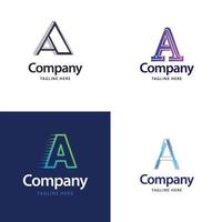 lettre un grand logo pack design création de logos modernes créatifs pour votre entreprise vecteur