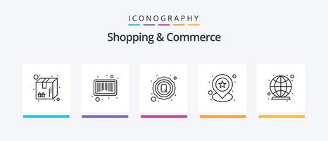 pack d'icônes shopping et commerce ligne 5, y compris carte de débit. liste des pistes. étiquette de vente. liste de texte. note. conception d'icônes créatives vecteur