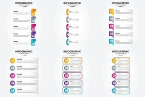 ces infographies d'illustration vectorielle sont idéales pour la publicité dans une brochure. prospectus. ou magazine. vecteur