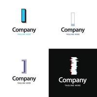 lettre i grand logo pack design création de logos modernes créatifs pour votre entreprise vecteur