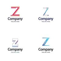 lettre z grand logo pack design création de logos modernes créatifs pour votre entreprise vecteur