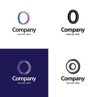 lettre o grand logo pack design création de logos modernes créatifs pour votre entreprise vecteur