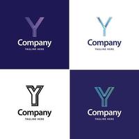 lettre y grand logo pack design création de logos modernes créatifs pour votre entreprise vecteur