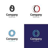 lettre o grand logo pack design création de logos modernes créatifs pour votre entreprise vecteur