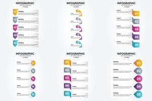 les infographies vectorielles au design plat de cet ensemble sont idéales pour la publicité dans une brochure. prospectus. ou magazine. vecteur