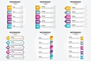 ces infographies d'illustration vectorielle sont idéales pour la publicité dans une brochure. prospectus. ou magazine. vecteur