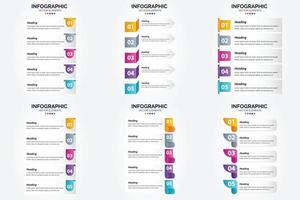 cet ensemble d'infographies vectorielles est idéal pour faire la publicité de votre entreprise dans des brochures. dépliants. et revues. vecteur