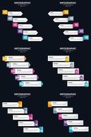 ajoutez un attrait visuel à vos présentations professionnelles avec des infographies vectorielles vecteur