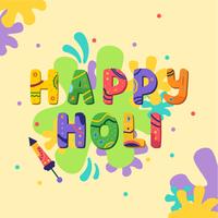 Joyeux Holi Color Festival vecteur