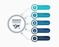 conception d & # 39; illustration vectorielle entreprise infographie collection vecteur