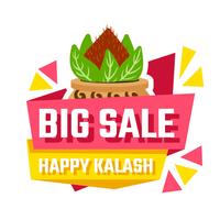 Bonne vente de Kalash vecteur