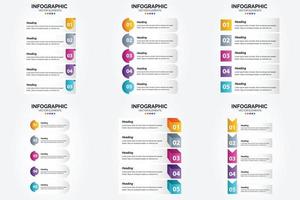 les illustrations vectorielles de cet ensemble sont idéales pour créer des infographies pour la publicité. dépliants. dépliants. et revues. vecteur