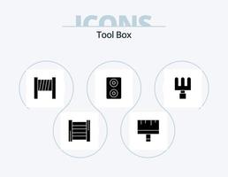 pack d'icônes de glyphe d'outils 5 conception d'icônes. . outils. vecteur