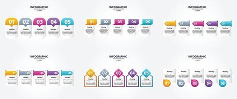 utilisez cet ensemble d'infographies d'illustration vectorielle pour faire de votre publicité dans des brochures. dépliants. et les magazines se démarquent. vecteur