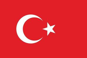 drapeau turquie vecteur isoler bannière impression à plat