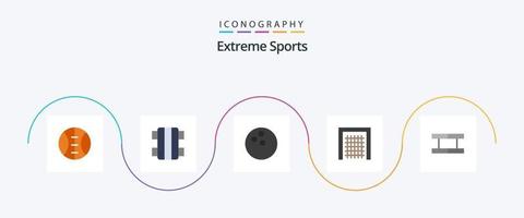 pack d'icônes sport plat 5 comprenant. tennis. sport. sport. sport vecteur